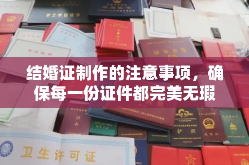 凤林结婚证制作的注意事项，确保每一份证件都完美无瑕